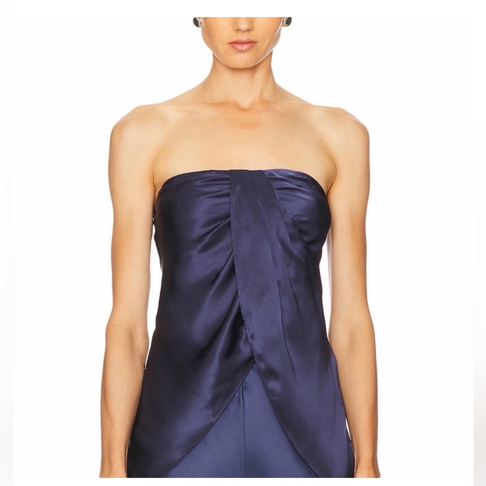 Cami NYC Midnight Blue Strapless Top NWT